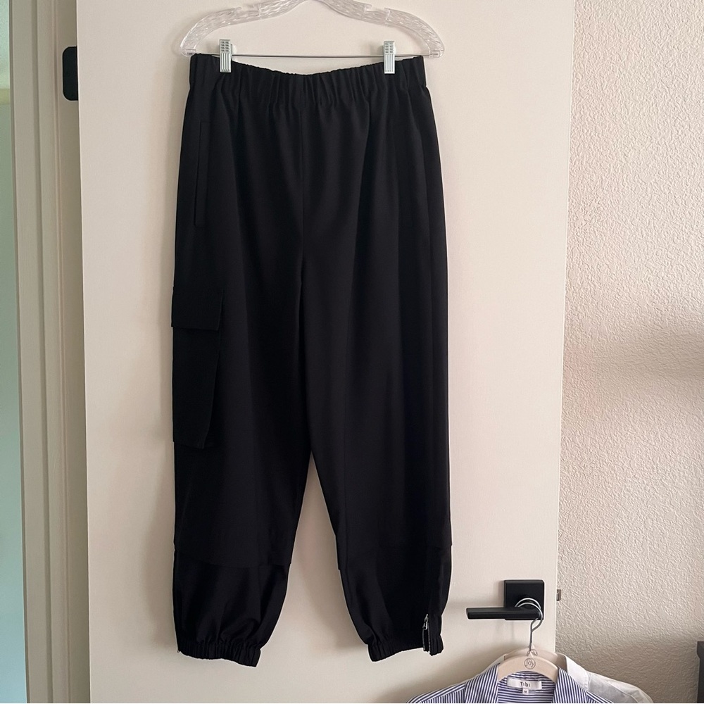 Tibi Tropical Wool Wilt Jogger Black L